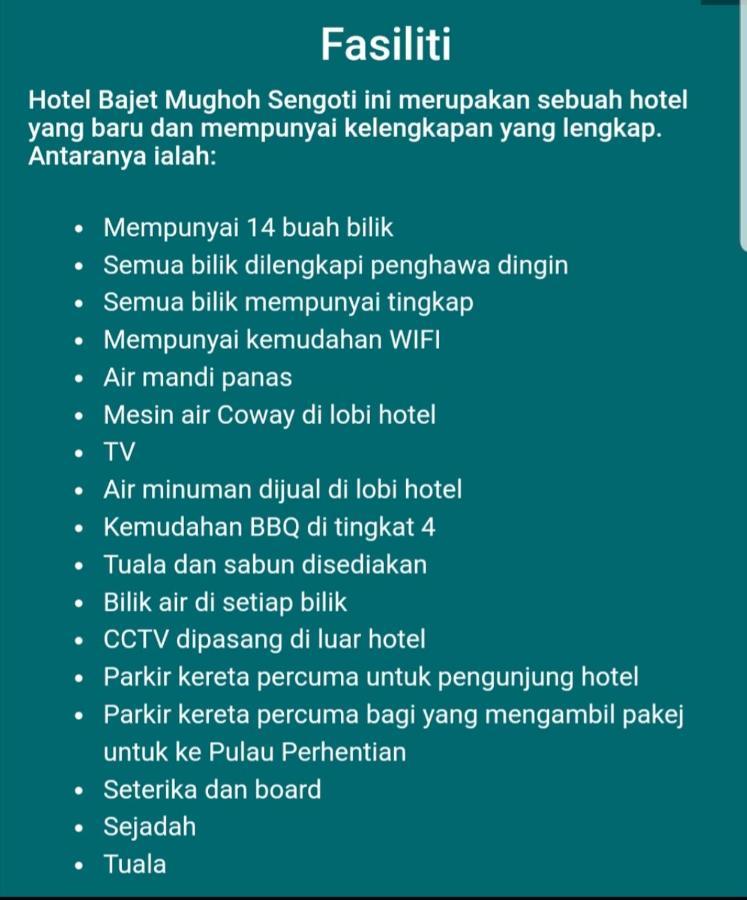 Hotel Bajet Muroh Sengoti Jertih Extérieur photo